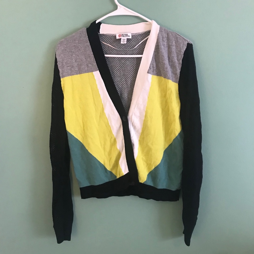 Neon Colorblock Cardigan